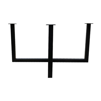 Stalen salononderstel zwart vierkant 65 bij 65 cm en hoogte 37 cm  (3 x 3 cm)