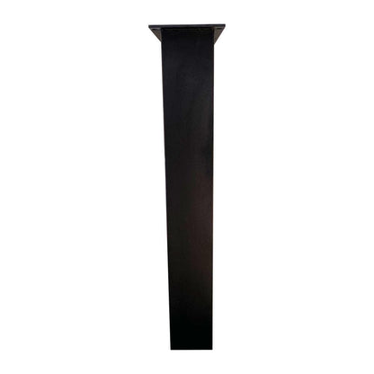 Stalen tafelpoot zwart taps 75 bij 10 cm en hoogte 72 cm  (4 x 10 cm) - 2 stuks