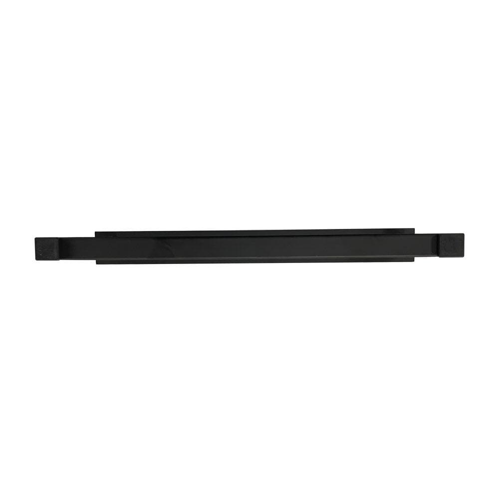 Stalen U kastpoot zwart 38 bij 2 cm en hoogte 15 cm  (2 x 2 cm) (set van 2 stuks)