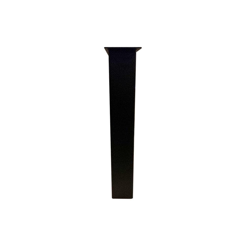 Stalen U tafelpoot zwart 55 bij 8 cm en hoogte 40 cm  (8 x 8 cm) - 2 stuks