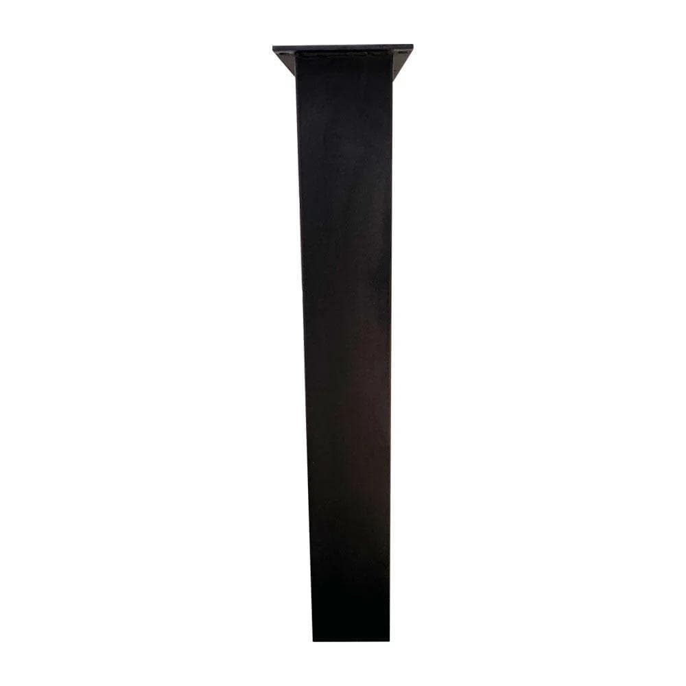 Premium stalen U tafelpoot zwart 75 bij 10 cm en hoogte 72 cm  (5 x 10 cm) (set van 2 stuks)