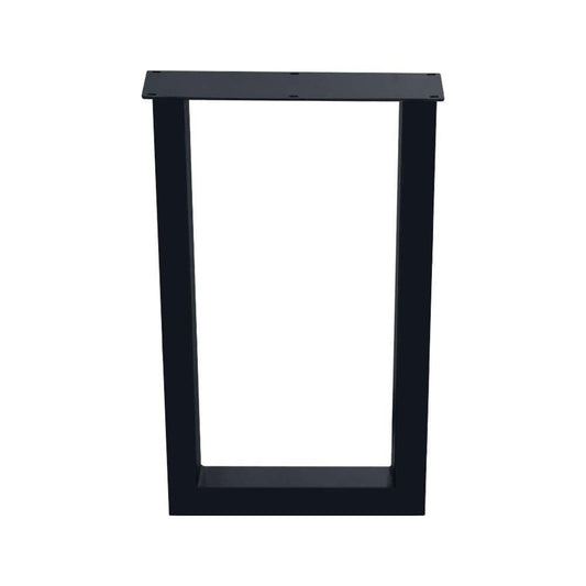 Stalen U tafelpoot 60 bij 8 cm en hoogte 110 cm  (8 x 8 cm) (set van 2 stuks)
