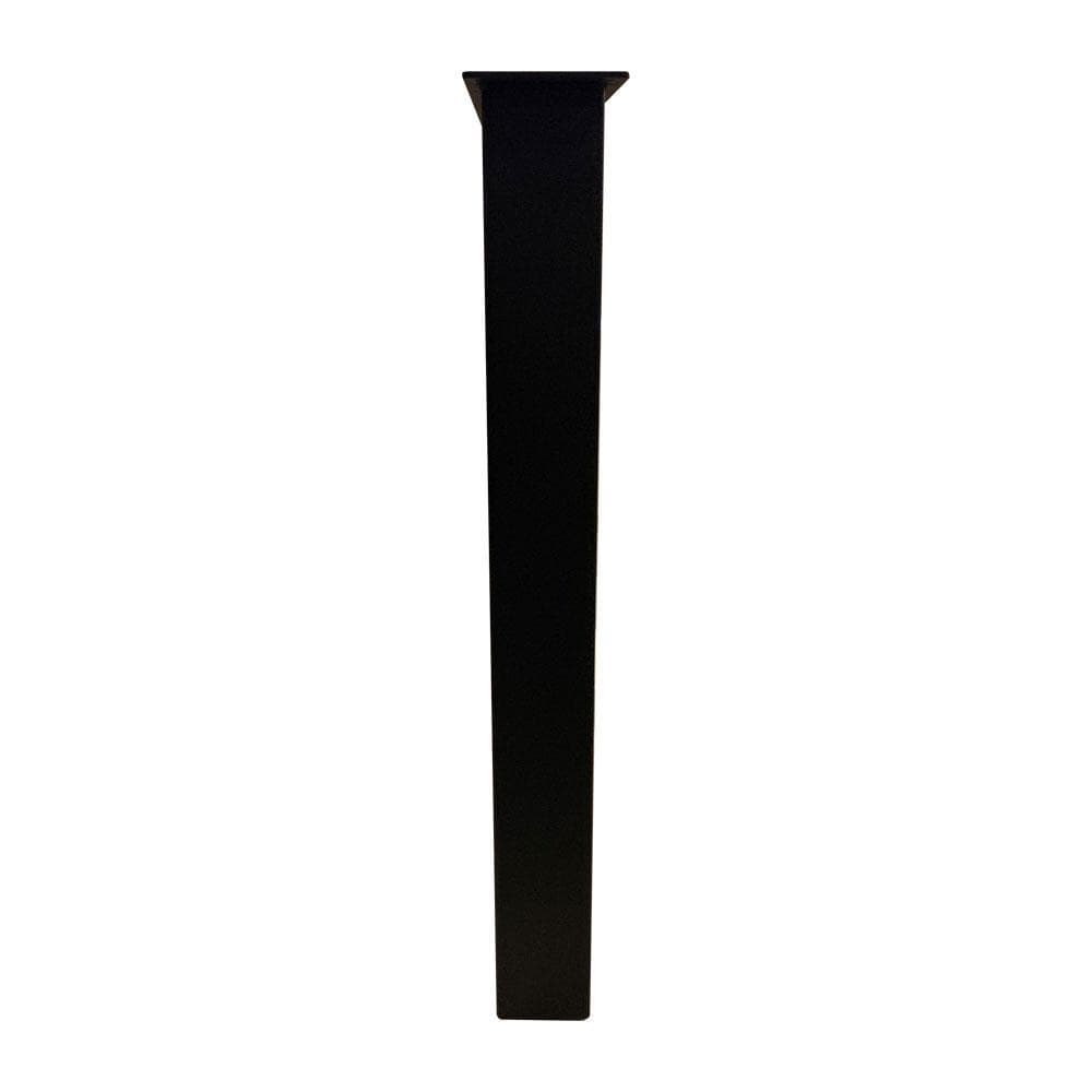 Stalen U tafelpoot zwart 76 bij 8 cm en hoogte 73 cm  (8 x 8 cm) (set van 2 stuks)
