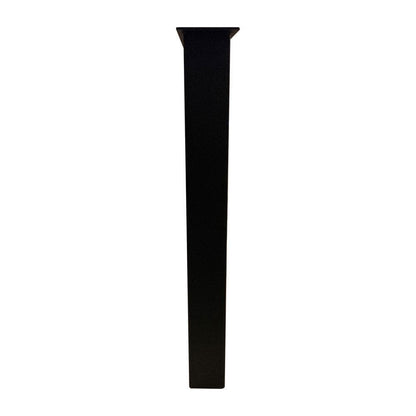 Stalen U tafelpoot zwart 76 bij 8 cm en hoogte 73 cm  (8 x 8 cm) (set van 2 stuks)