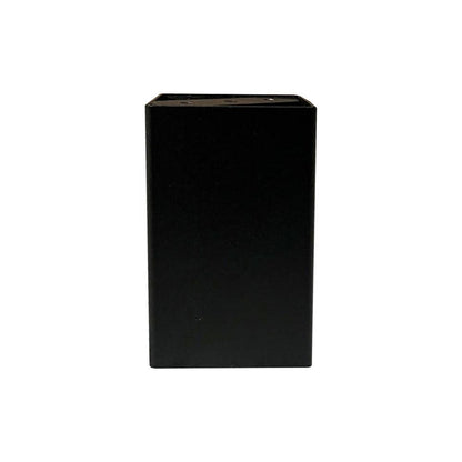 Stalen meubelpoot zwart vierkant 8 bij 8 cm en hoogte 13 cm  (set van 0 stuks)