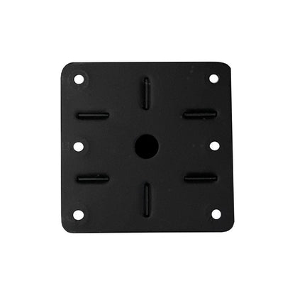 Stalen meubelpoot zwart vierkant 5 bij 5 cm en hoogte 15 cm  (set van 4 stuks)