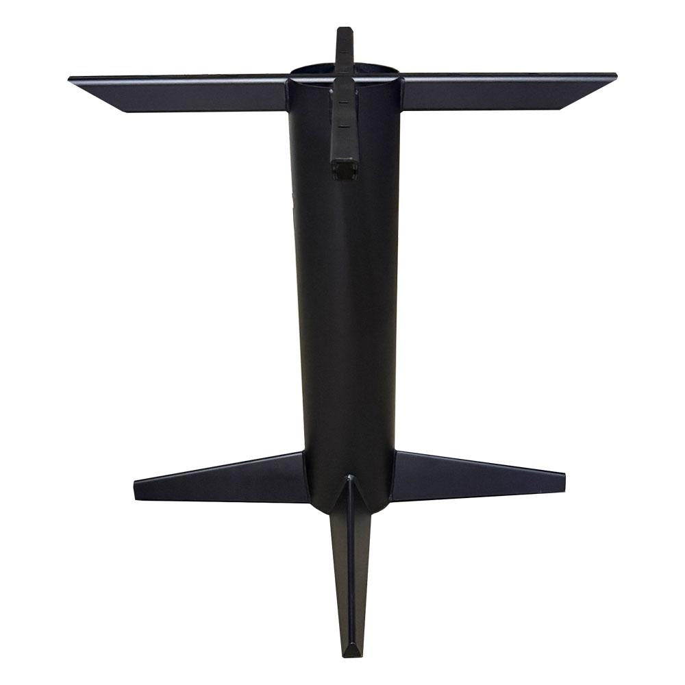 Stalen tafelonderstel zwart kolom 84 bij 84 cm en hoogte 73 cm