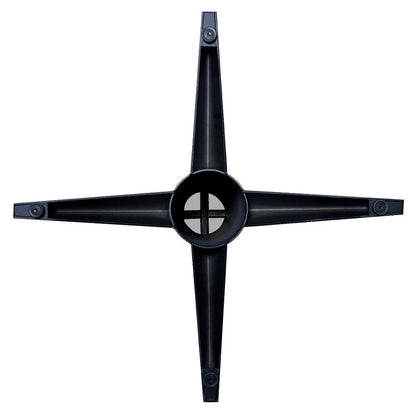 Stalen tafelonderstel zwart kolom 84 bij 84 cm en hoogte 73 cm