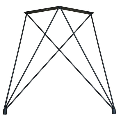 Stalen hairpin vlinder zwart vlinder 77 bij 16 cm en hoogte 74 cm - Set van 2 stuks