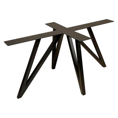 Stalen onderstel zwart vlinder 140 bij 78 cm en hoogte 72 cm  (4 x 4 cm)