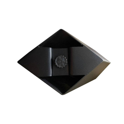 Stalen X tafelpoot diamant 75 bij 14 cm en hoogte 72 cm zwart (8 x 8 cm) (set van 2 stuks)