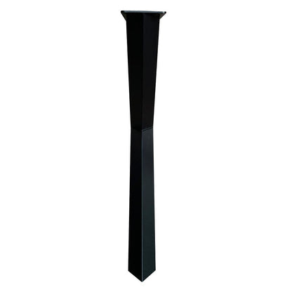 Stalen X tafelpoot diamant 78 bij 10,5 cm en hoogte 72 cm zwart (6 x 6 cm) (set van 2 stuks)