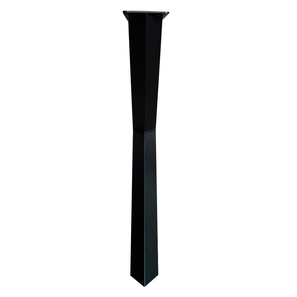 Stalen X tafelpoot diamant 78 bij 10,5 cm en hoogte 72 cm zwart (6 x 6 cm) (set van 2 stuks)